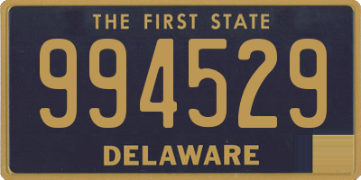 DE license plate 994529