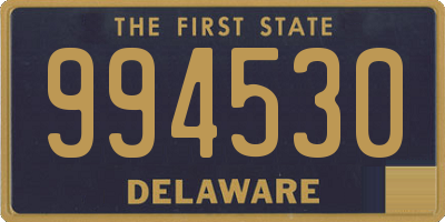 DE license plate 994530