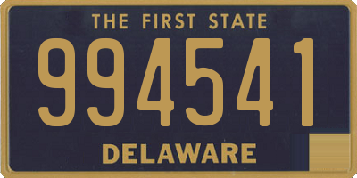 DE license plate 994541