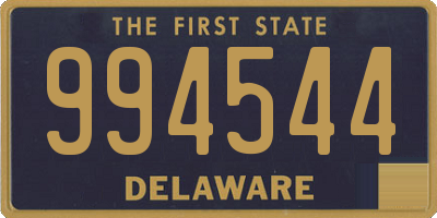 DE license plate 994544