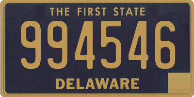 DE license plate 994546