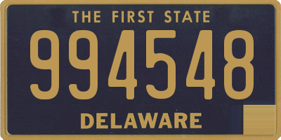 DE license plate 994548