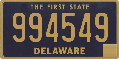 DE license plate 994549