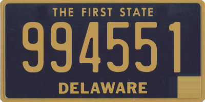 DE license plate 994551