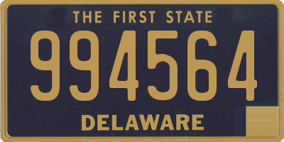 DE license plate 994564