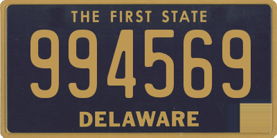 DE license plate 994569