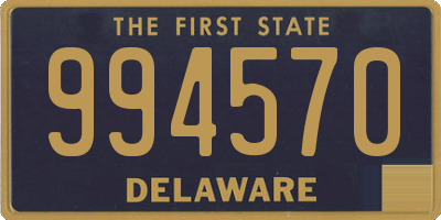 DE license plate 994570