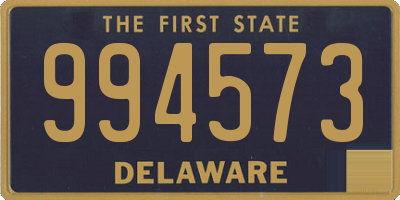 DE license plate 994573