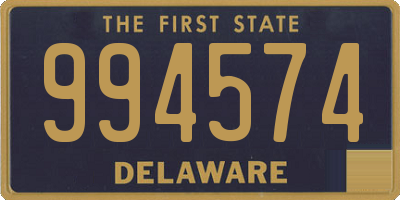 DE license plate 994574