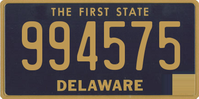 DE license plate 994575