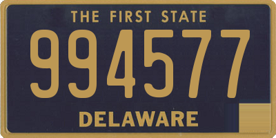 DE license plate 994577