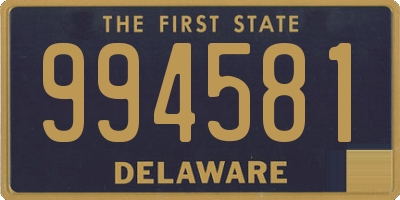 DE license plate 994581