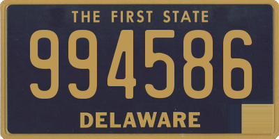 DE license plate 994586