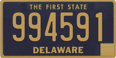 DE license plate 994591