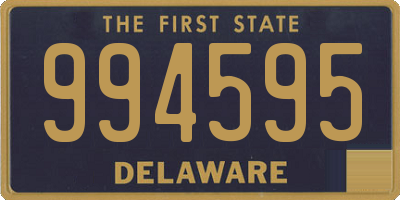 DE license plate 994595