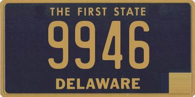 DE license plate 9946