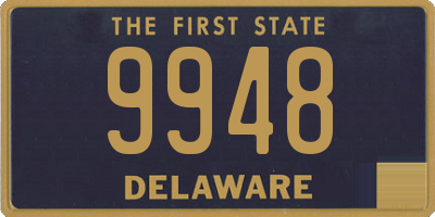 DE license plate 9948