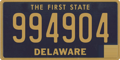 DE license plate 994904