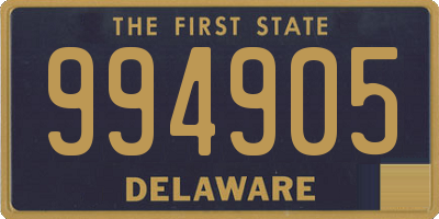 DE license plate 994905