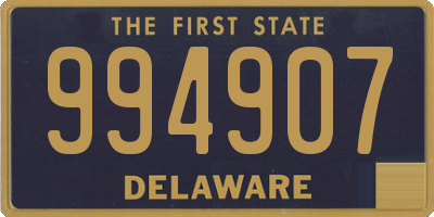 DE license plate 994907