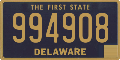 DE license plate 994908