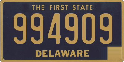 DE license plate 994909