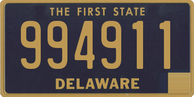 DE license plate 994911