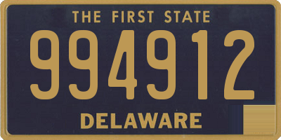 DE license plate 994912