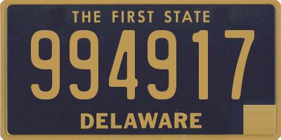 DE license plate 994917