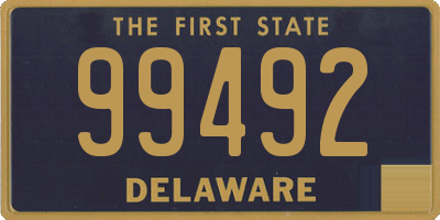 DE license plate 99492