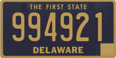 DE license plate 994921