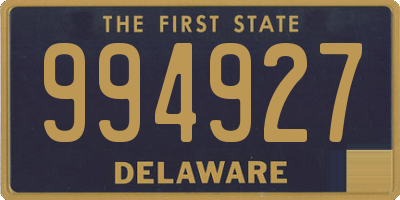 DE license plate 994927