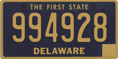 DE license plate 994928