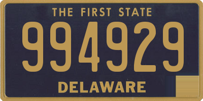 DE license plate 994929