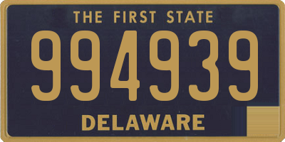 DE license plate 994939