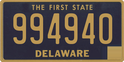 DE license plate 994940