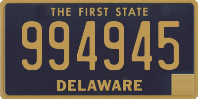 DE license plate 994945