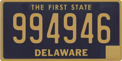 DE license plate 994946