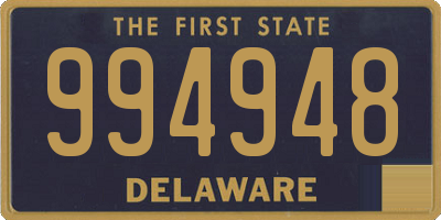 DE license plate 994948