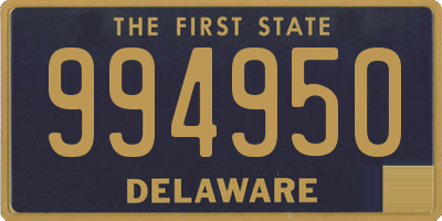 DE license plate 994950