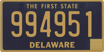 DE license plate 994951