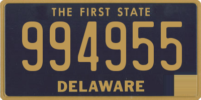 DE license plate 994955