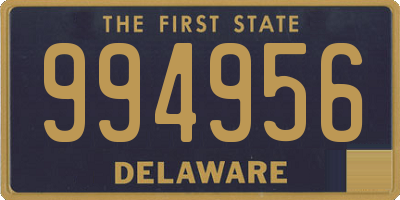 DE license plate 994956