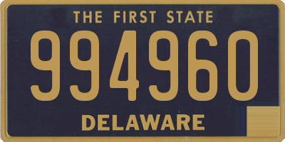 DE license plate 994960