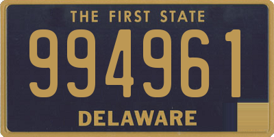 DE license plate 994961