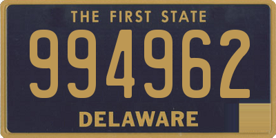 DE license plate 994962