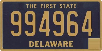 DE license plate 994964