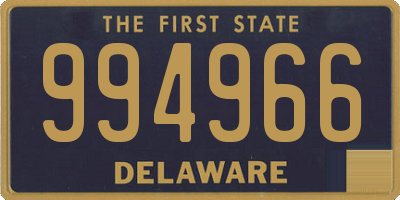 DE license plate 994966