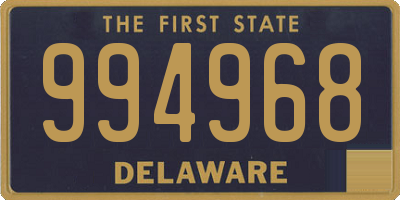 DE license plate 994968