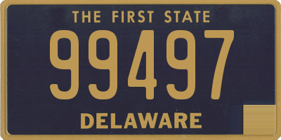 DE license plate 99497